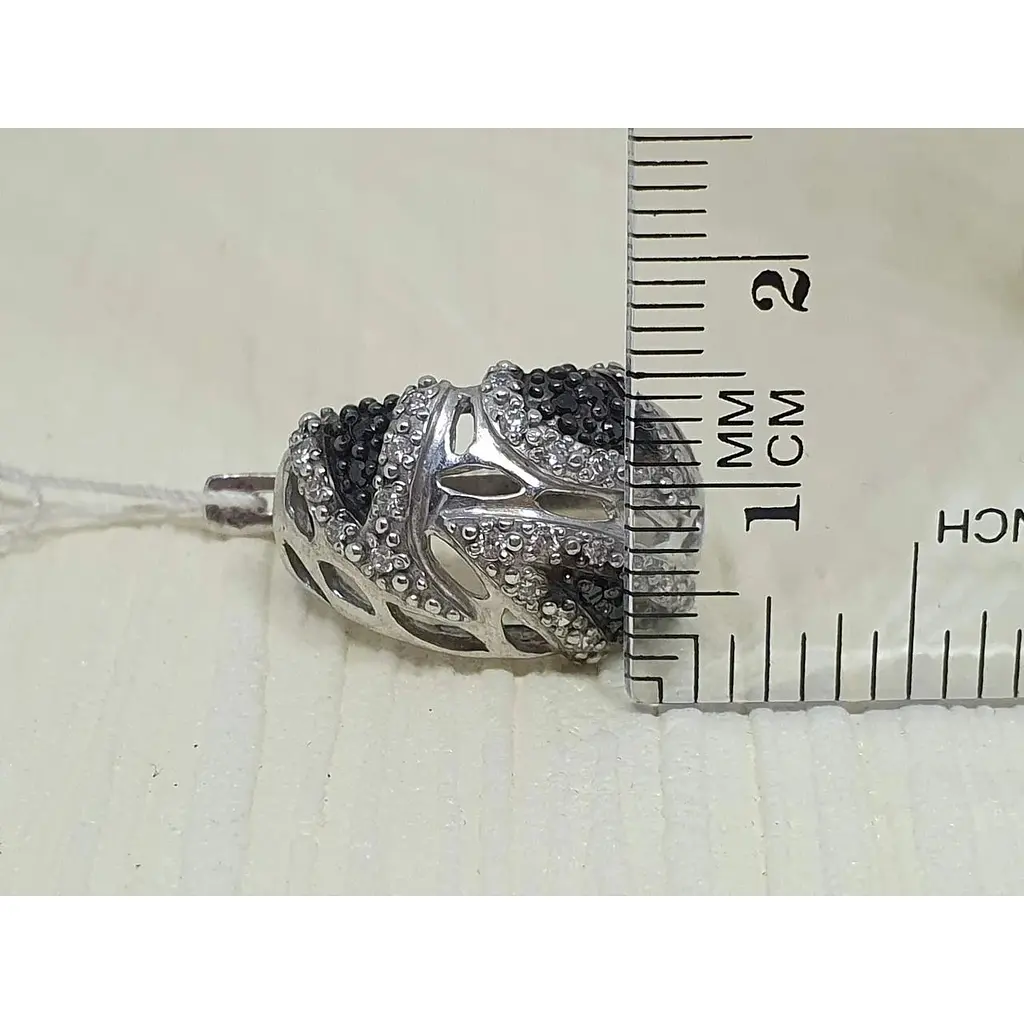 Срібні сережки Агні з фіанітами. 2863Р-CZ ПАРЧА - фото 4