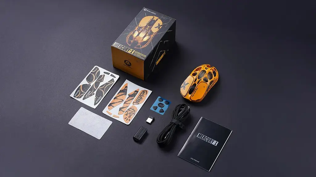 Комп'ютерна миша GravaStar Mercury X BT/WL/USB-A RGB Battle-Worn Yellow teh0024931 - фото 2