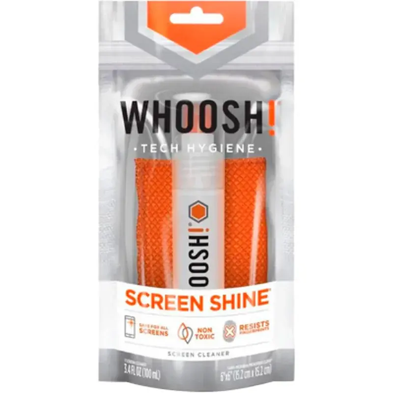 Спрей для очищення Whoosh! Screen Shine GO XL 100ml, microfiber 14x14cm (1FG100ENFR/1FG100XLENFR)