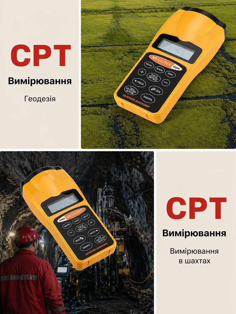 Ультразвуковий далекомір з лазерною указкою, обчисленням площі та об'єму (49675843) - фото 3