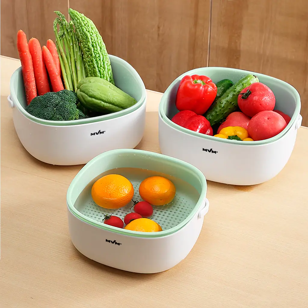 Друшляк двошаровий МВМ My Home білий/зелений (KP-03 M WHITE/GREEN) - фото 8