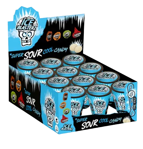Кислі цукерки Brain Blasterz Ice Blasterz Super Sour Cool 45г - фото 8