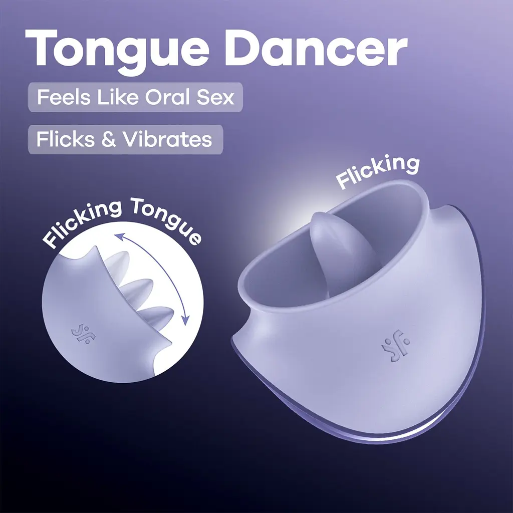 Вибратор Satisfyer Tongue Dancer с язычком для клитора - фото 2
