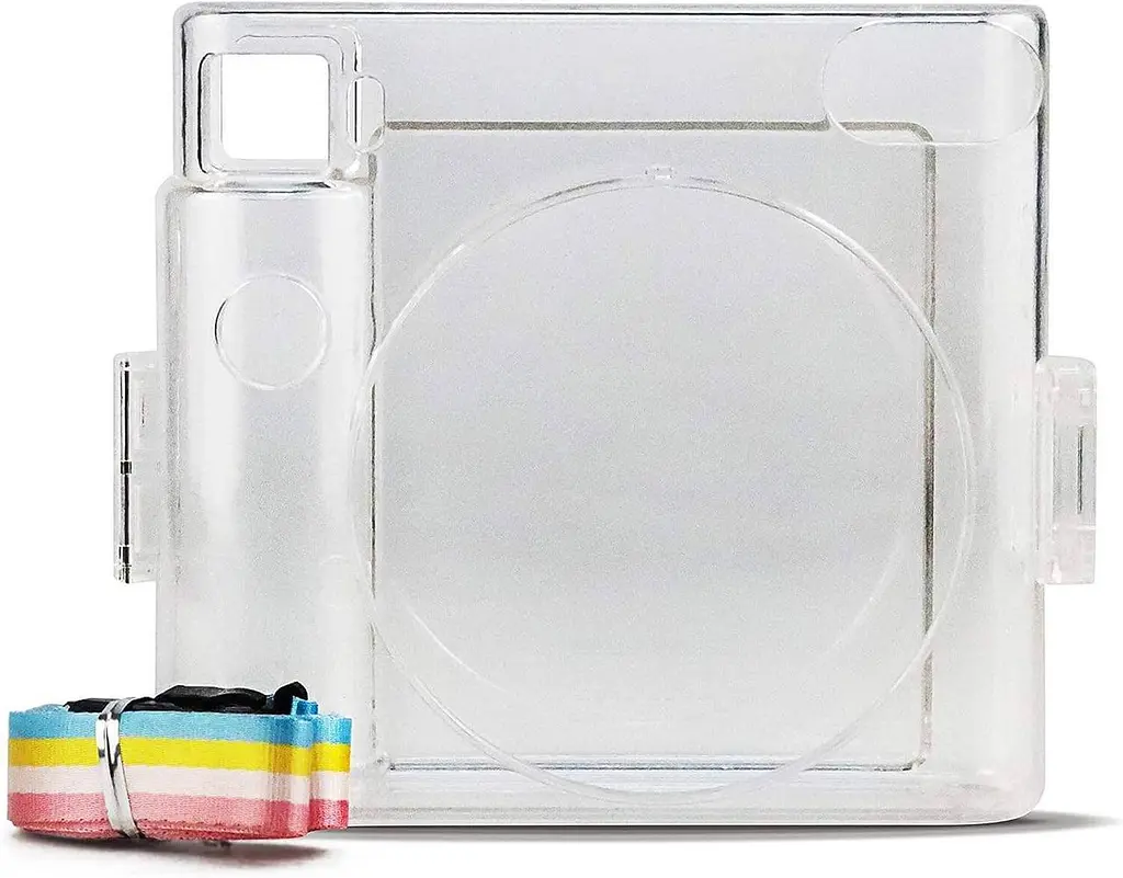 Подарунковий набір фотоапарат Fujifilm Instax Square SQ1, Фотопапір 80 шт, Прозорий чохол, Фотоальбом 80 фото Помаранчевий - фото 6