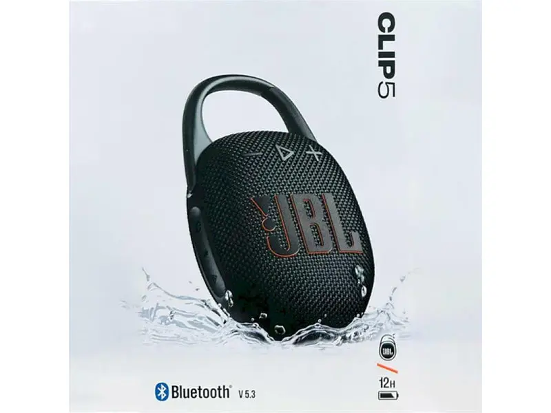 Портативна колонка JBL Clip 5 Black (CLIP5BLK) - фото 7