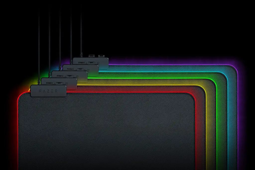 Razer Ігрова поверхня Goliathus Extended Chroma M Mercury Grey (355х255х3мм) - фото 3