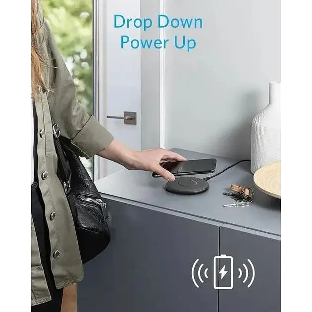 Беспроводное зарядное устройство для Anker 313 Wireless Charger (Pad) Qi 10W Black - фото 5