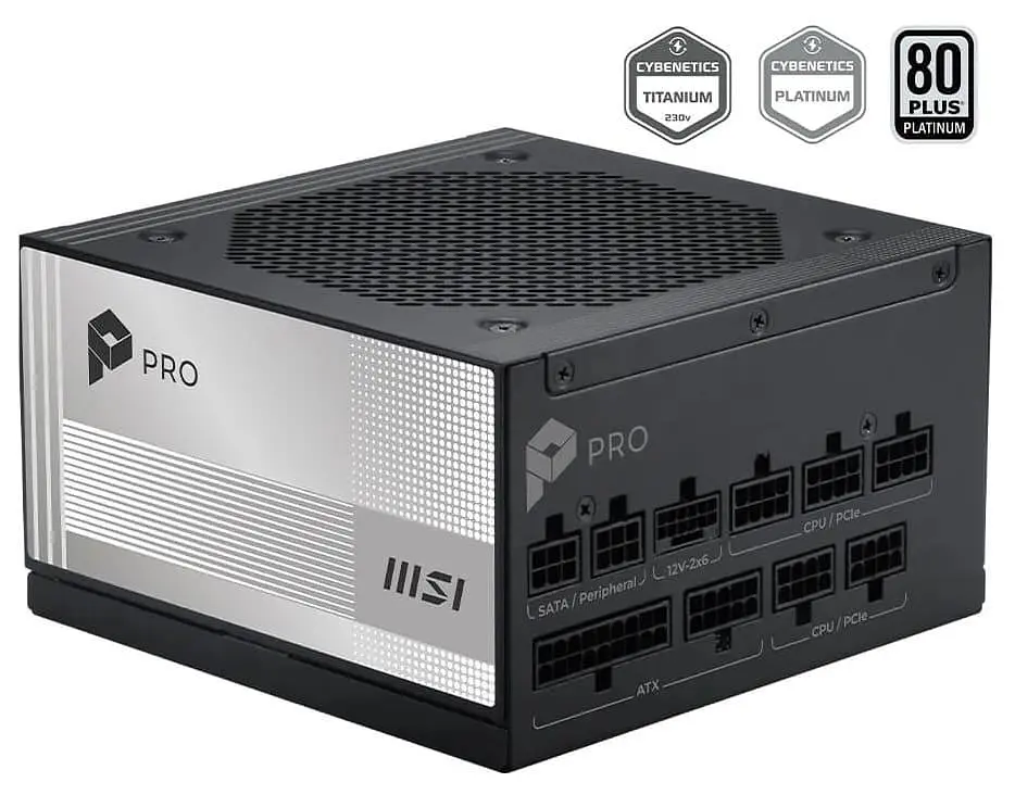 Блок живлення MSI PRO A1000PL PCIE5 80+ Platinum (PRO A1000PL PCIE5) Black - фото 3