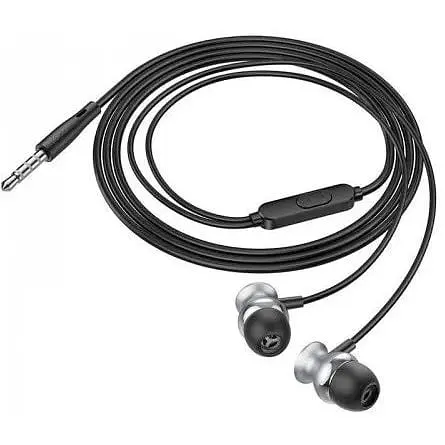 Навушники Hoco M106 Fountain metal with mic silver 39187 - фото 5