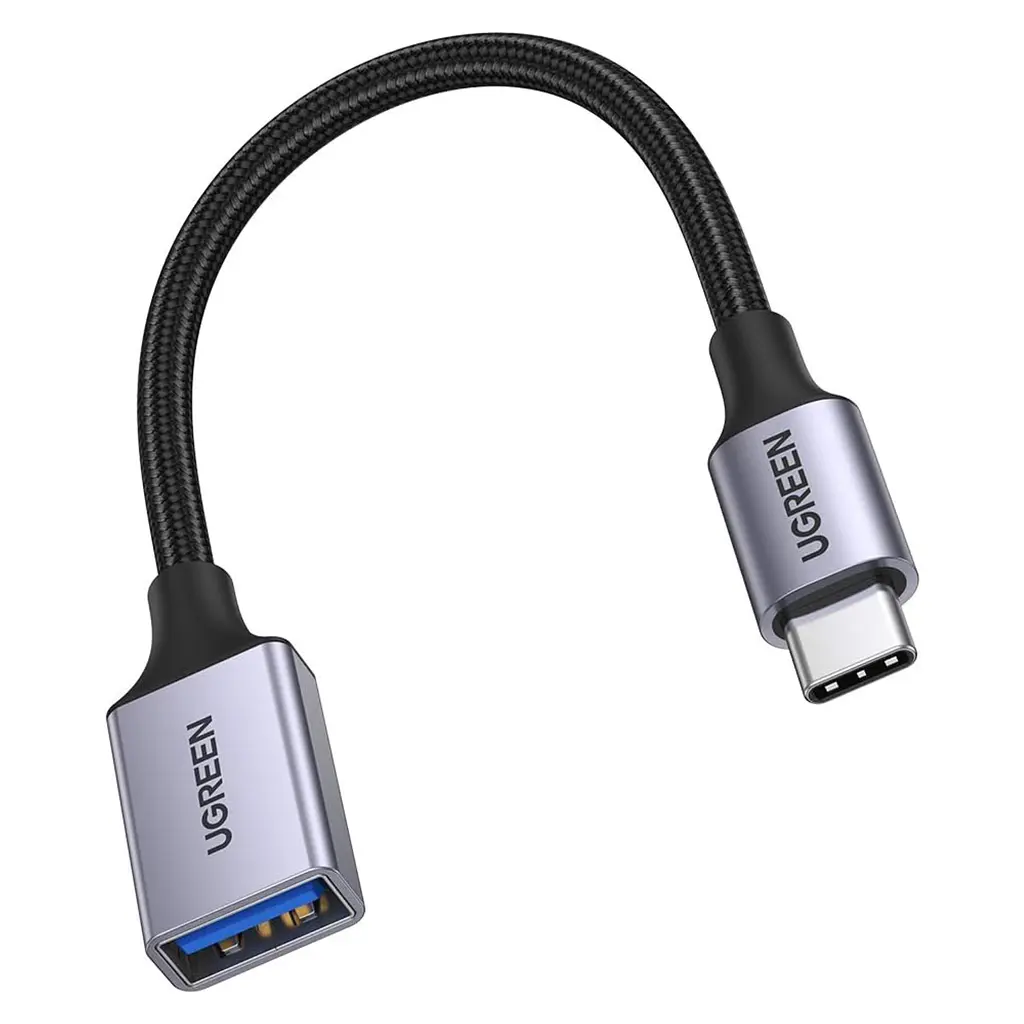 OTG-перехідник UGREEN US378 USB-C - USB-A USB 3.2 0,15 м космічний сірий (70889)