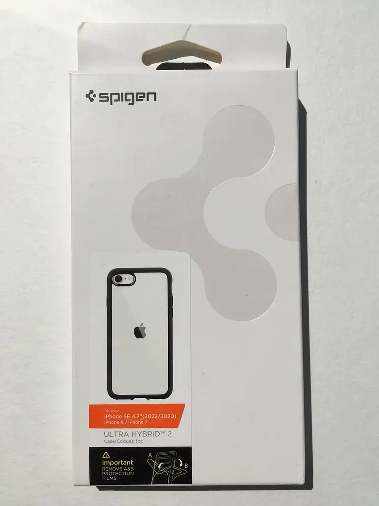 Оригінальний чохол Spigen Ultra Hybrid для iPhone iPhone 7 iPhone 8 iPhone SE 2020 iPhone SE 2022 Black (042CS20926) - фото 2
