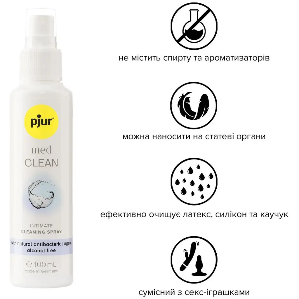 Очищувальний спрей Pjur med CLeaN 100 мл - фото 2