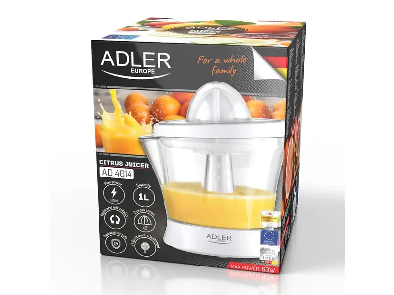 Соковитискач для цитрусових Adler AD 4014 - фото 9