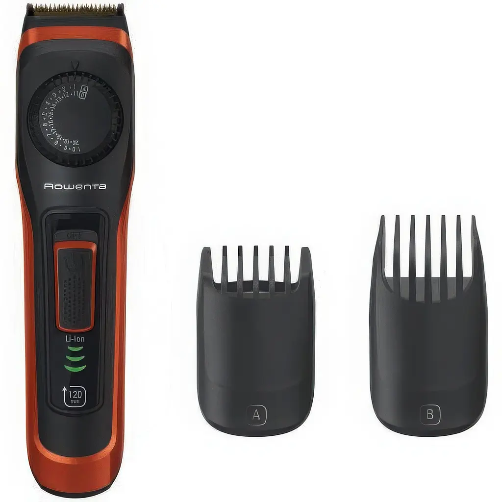 Тример Rowenta Virtuo для бороди та вусів чорно-червоний (TN3800F4) - фото 2