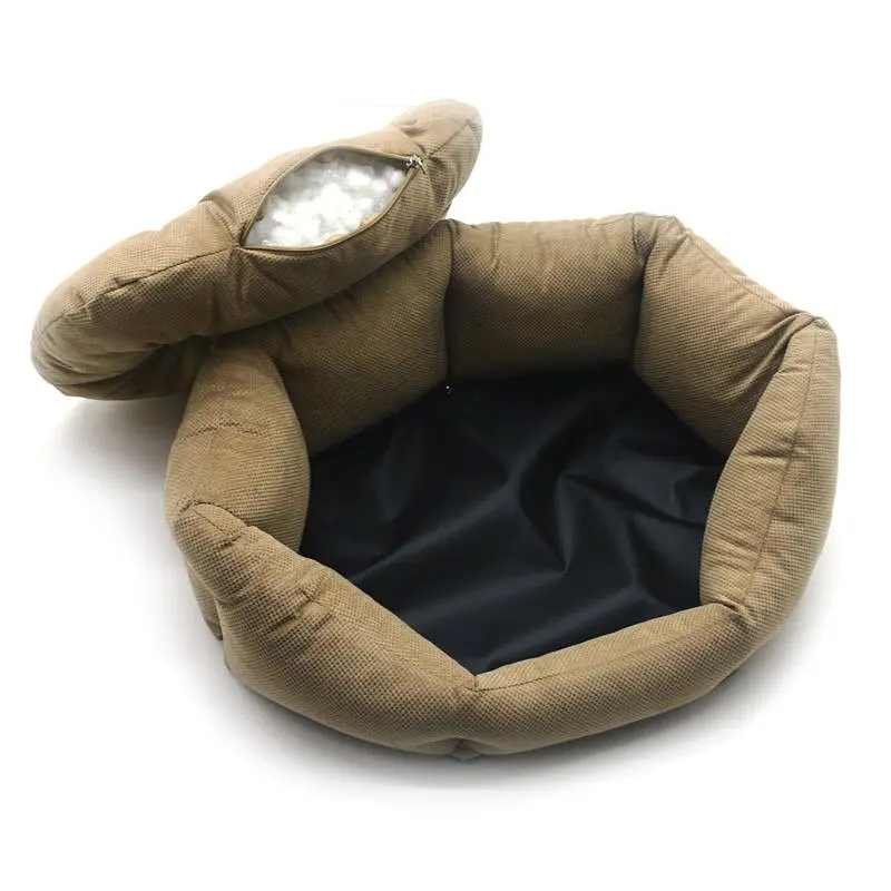 Лежак для собак та котів Zoo-hunt Боббі коричневий №5 60х90х22 см - фото 4