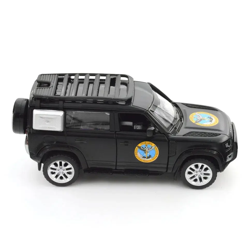 Автомодель серії Шеврони Героїв Land Rover Defender 110 ГУР МО TechnoDrive 250364M - фото 3