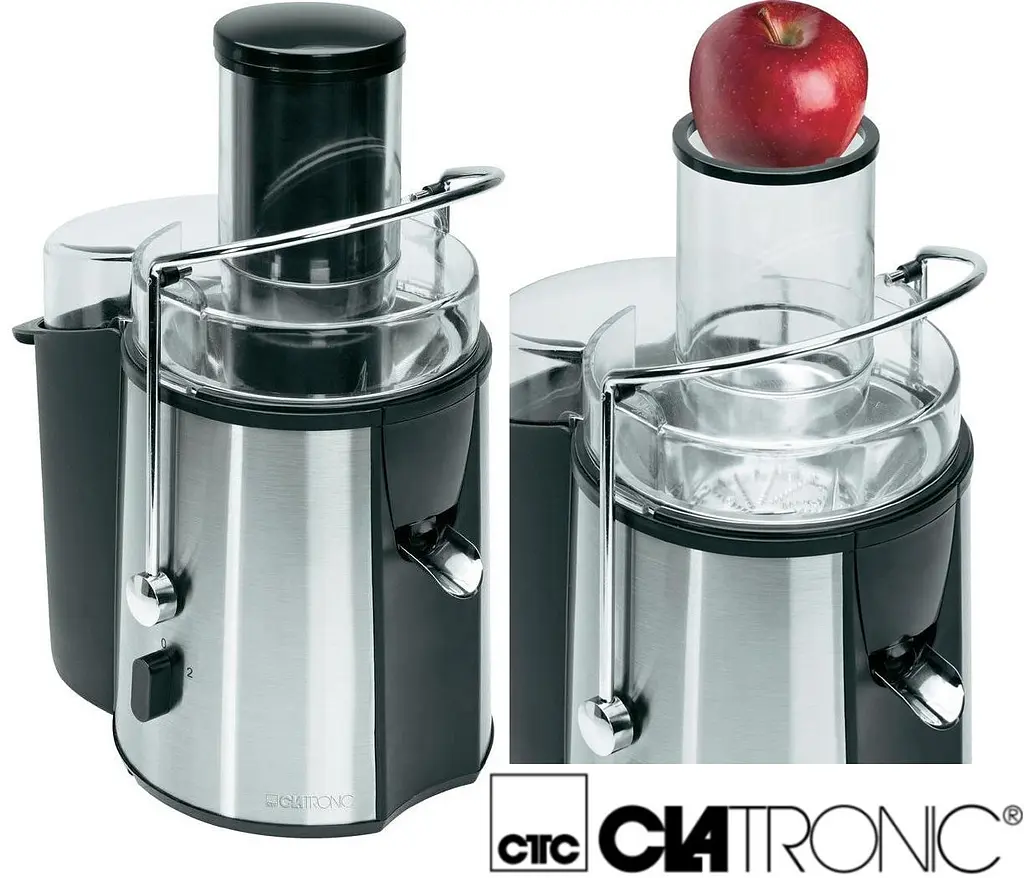 Соковыжималка автоматическая Clatronic из нержавеющей стали/черная AE 3532 - фото 2
