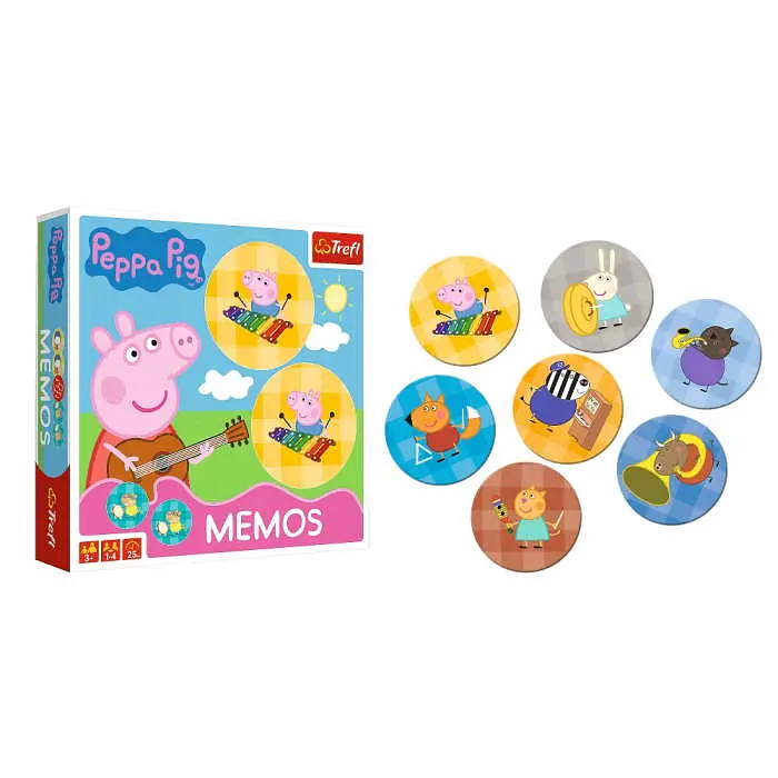 Настільна гра Trefl Мемо. Свинка Пеппа (Memos: Peppa Pig) (01893) - фото 3