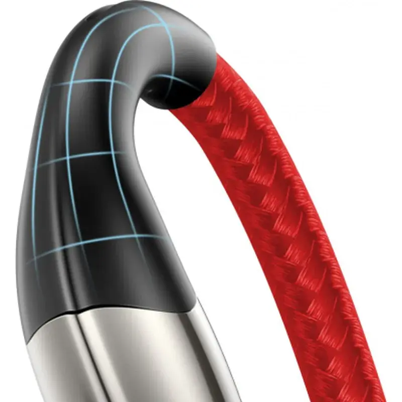 Дата кабель USB 2.0 AM to Lightning 2.0m 2.4A red Baseus (CALSP-C09) - фото 4