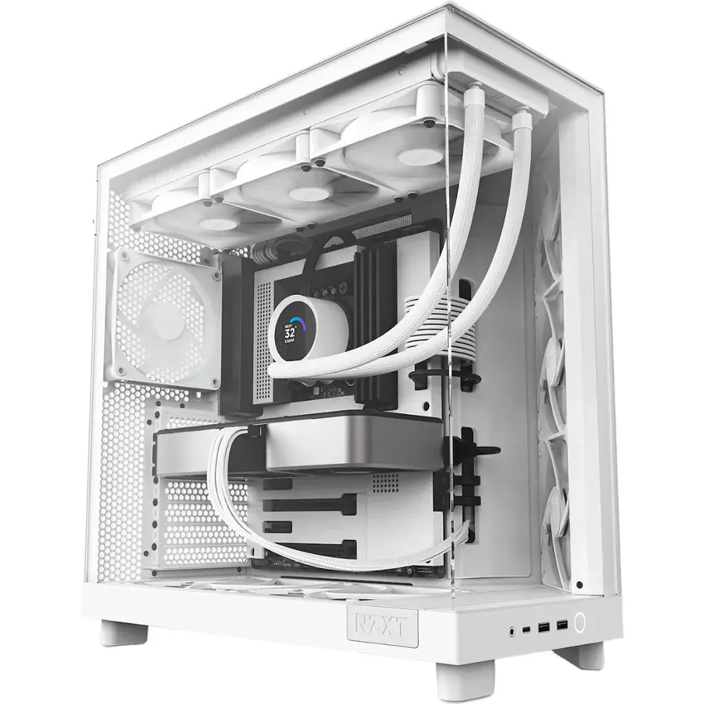 Корпус для ПК NZXT H6 Flow All white (CC-H61FW-01) - фото 2