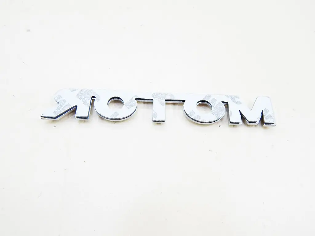 Емблема напис Motor (Хром) 121х17 мм (на скотчі) - фото 2