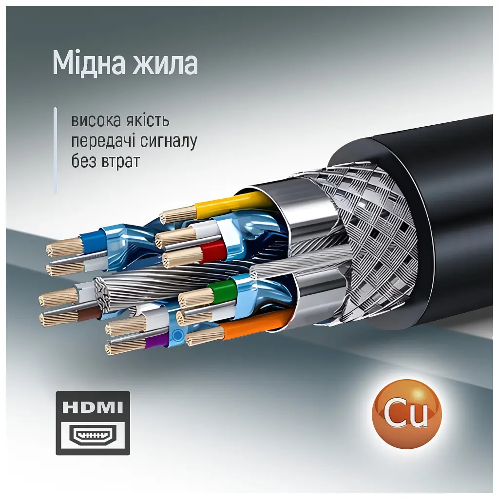 Кабель мультимедійний HDMI M to HDMI M 3.0m V2.0 4K60Hz black ColorWay (CW-CBHD079-BK) - фото 8