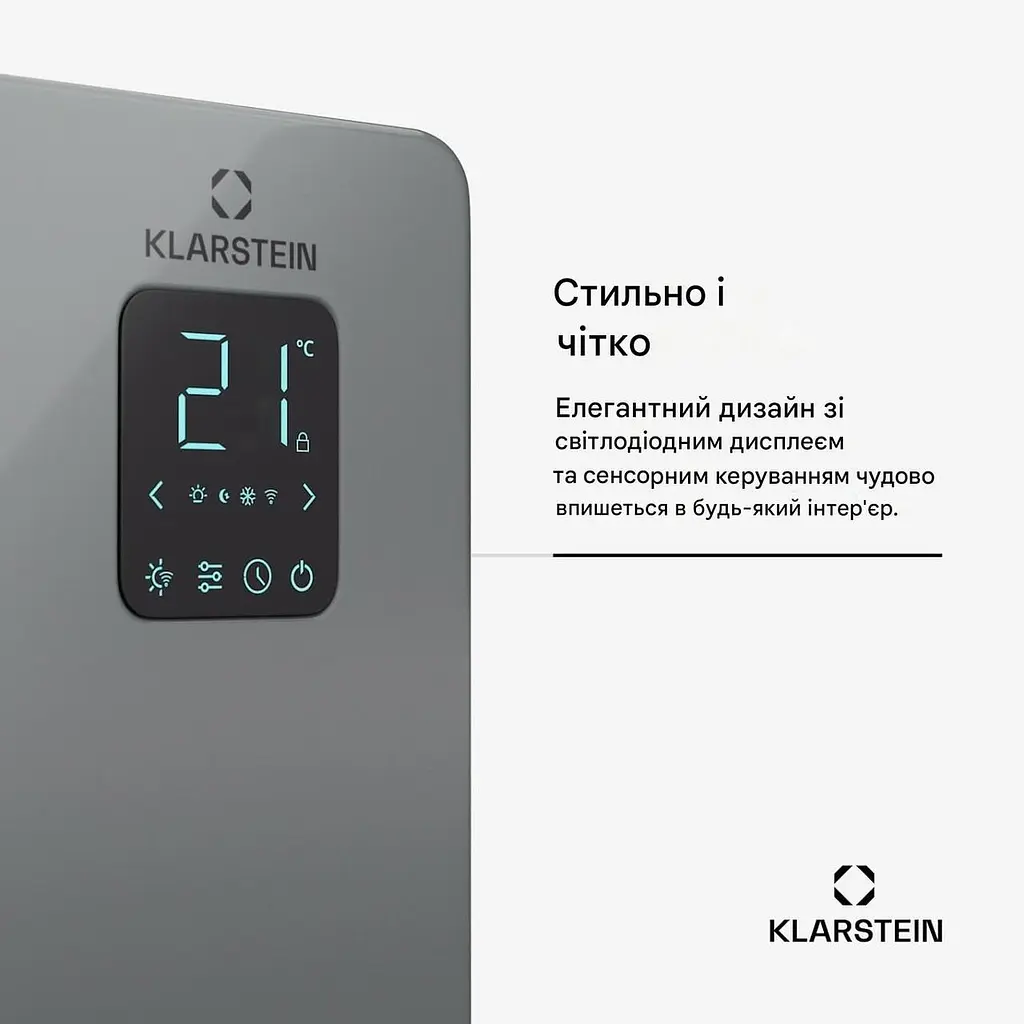 Конвекционный обогреватель Klarstein Bansin Smart 30 м² (10046400) - фото 4