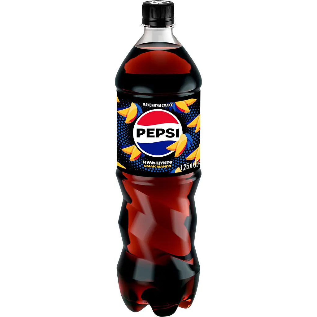 Напій Pepsi Манго безалкогольний сильногазований на ароматизаторах безкалорійний 1.25 л - фото 4