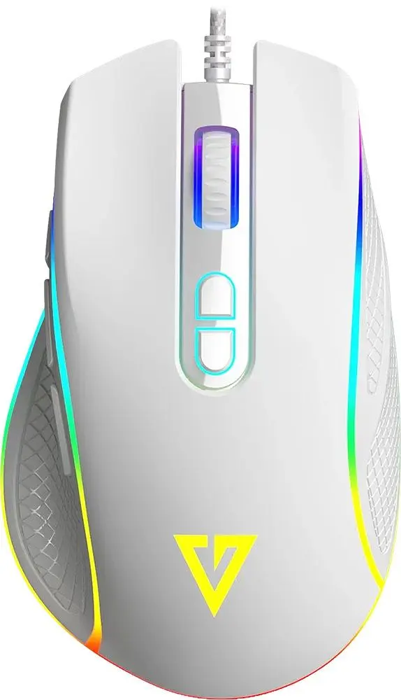 Компьютерная мышка ModeCom Veles Volcano игровая 12800dpi. 8кн.,RGB белая (M-MC-VELES-200) - фото 7