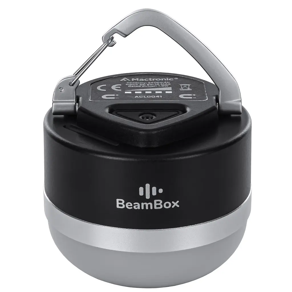 Ліхтар кемпінговий Mactronic BeamBox 160 Lm з Bluetooth колонкою USB-C Чорний - фото 4