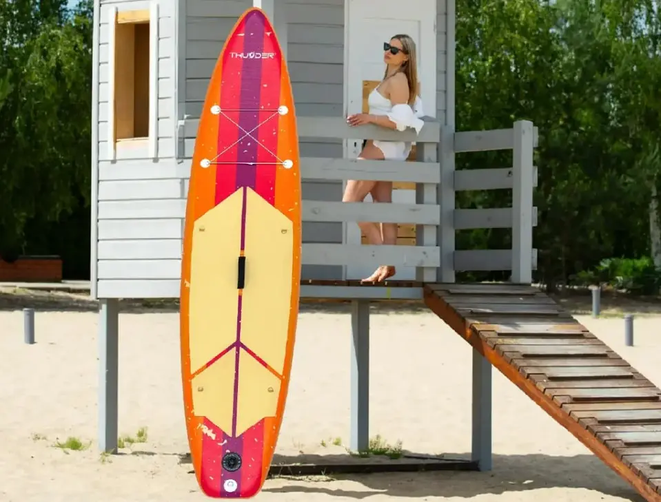 Надувна дошка SUP THUNDER RETRO 320 см з веслом - фото 7