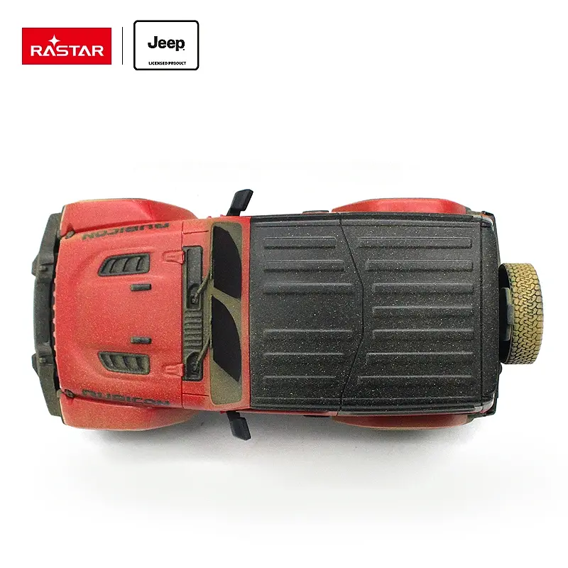 Машинка Rastar Jeep Wrangler JL на управлении 1:24 красная ГРЯЗНАЯ ВЕРСИЯ 79500-4 - фото 6