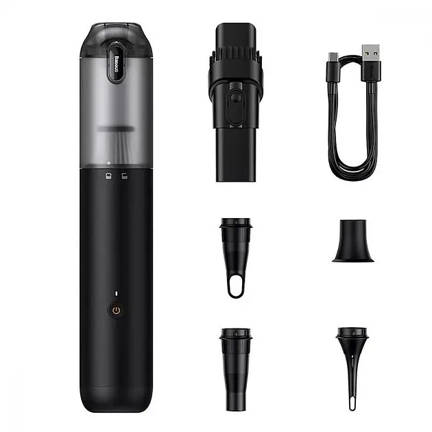 Беспроводной аккумуляторный пылесос Baseus A3lite Handy Vacuum Cleaner (12000pa) черный - фото 6