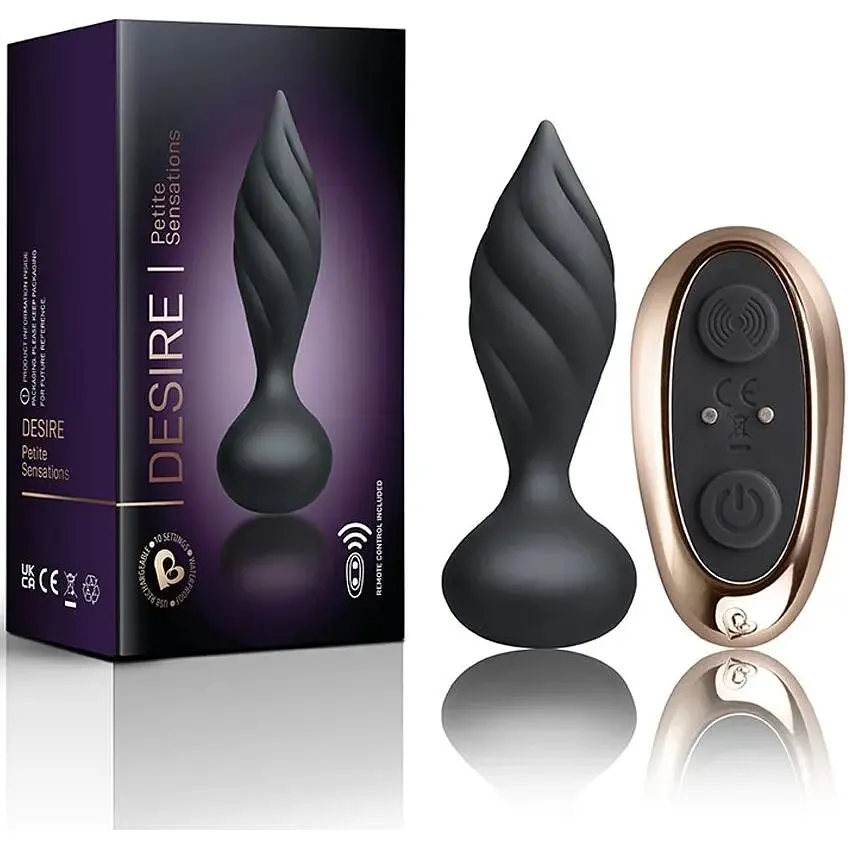 Анальная вибропробка Rocks Off Petite Sensations - Desire Black - фото 3
