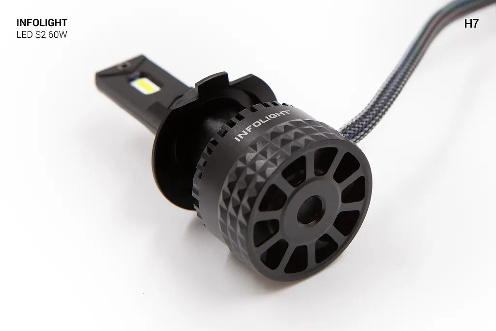 Комплект світлодіодних ламп Infolight S2 H7 60W - фото 5