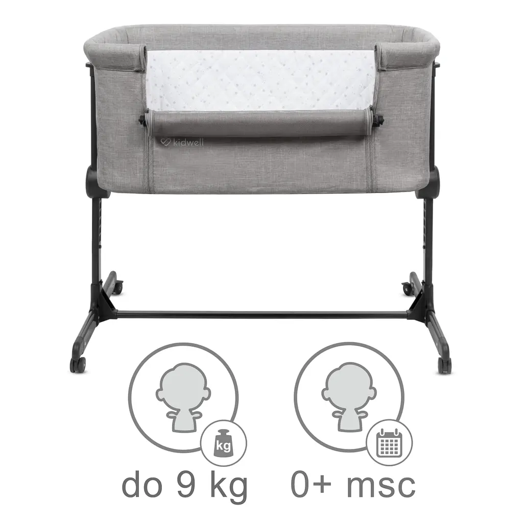 Приставная кроватка Kidwell Snuzzy Light Grey - фото 6