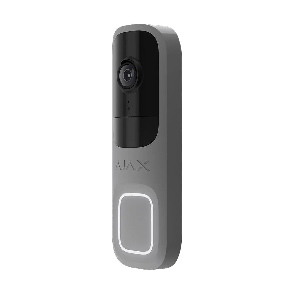 Відеодзвінок з WiFi 4Mp Ajax DoorBell Gray із вбудованим штучним інтелектом та ІЧ датчиком руху (26-00558) - фото 2
