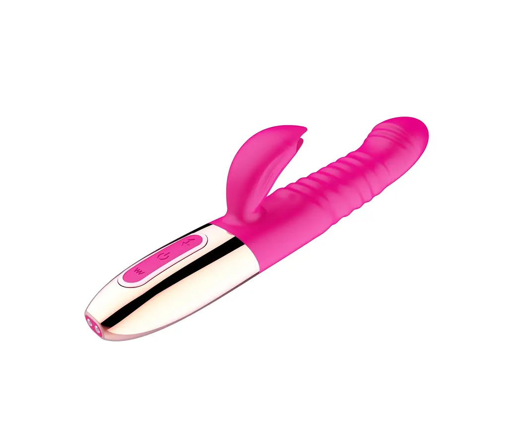 Вибратор-кролик B - Series Magic Rechargeable Thrusting, 19 см (розовый) - фото 5