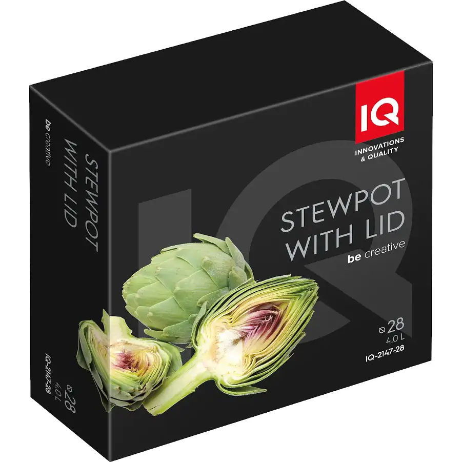 Сотейник IQ Be Creative алюминиевый 28 см с крышкой антипригарный (IQ-2147-28) - фото 6