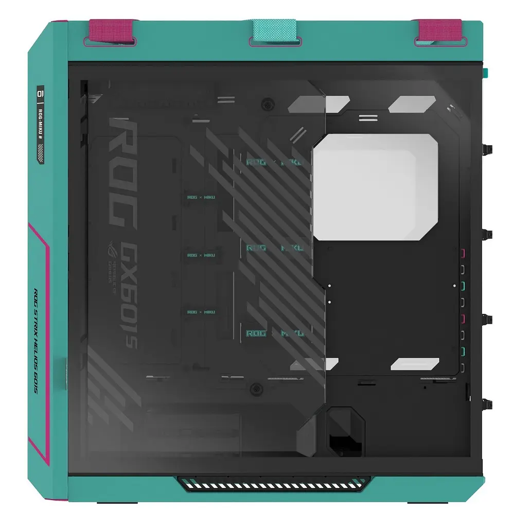 Корпус Asus ROG Strix Helios II GX601S Hatsune Miku Edition Tempered Glass без БЖ (90DC00W0-B39010) Green - фото 5