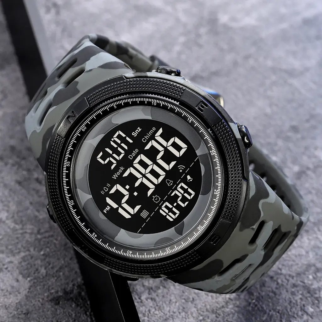 Наручний годинник чоловічий 2070CMGY Camo Grey Skmei acs0030332 - фото 4