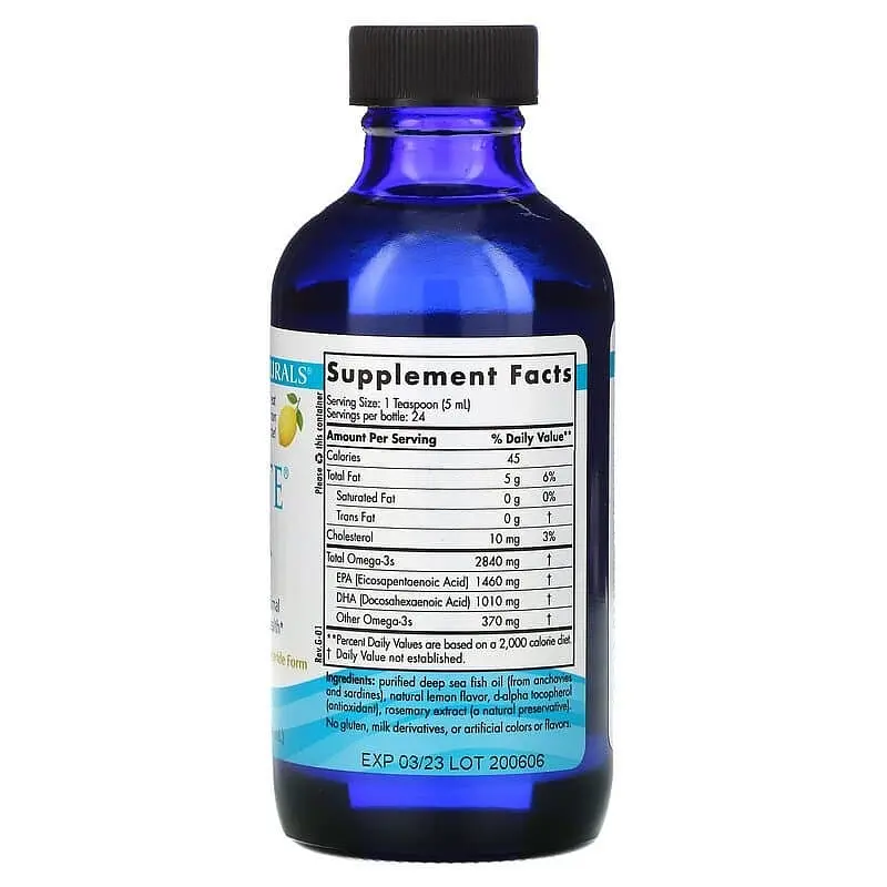 Концентрат рыбьего жира (лимон) Nordic Naturals Ultimate Omega 119 мл  - фото 2
