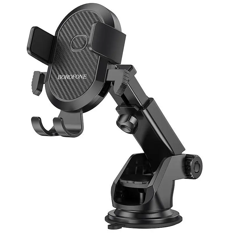 Автотримач для телефону зажим під вагою BOROFONE BH39 Amazing center console телескоп. Black