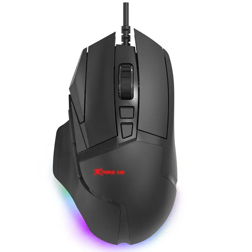 Комп'ютерна мишка Xtrike Me GM-520 ігрова 12800dpi. 9кн. RGB високий профіль чорна (GM-520) - фото 8