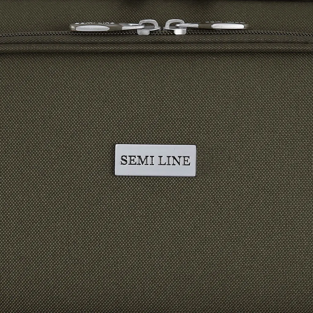 Валіза Semi Line 24 дюйми (M) T5966-2, 2 прихованих колеса, хакі - фото 7
