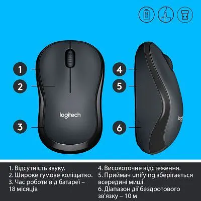 Компьютерная мышка Logitech M220 Silent Grey (910-004878) - фото 6