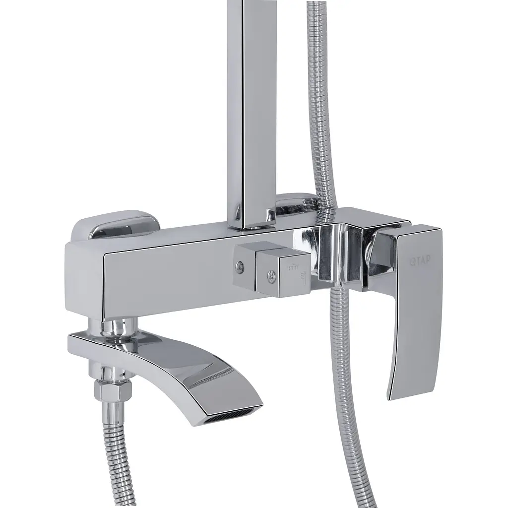Душова система універсальна Qtap Swan Cascada на три споживача (з виливом) QTSWA111CRM45566 Chrome, Хром - фото 3