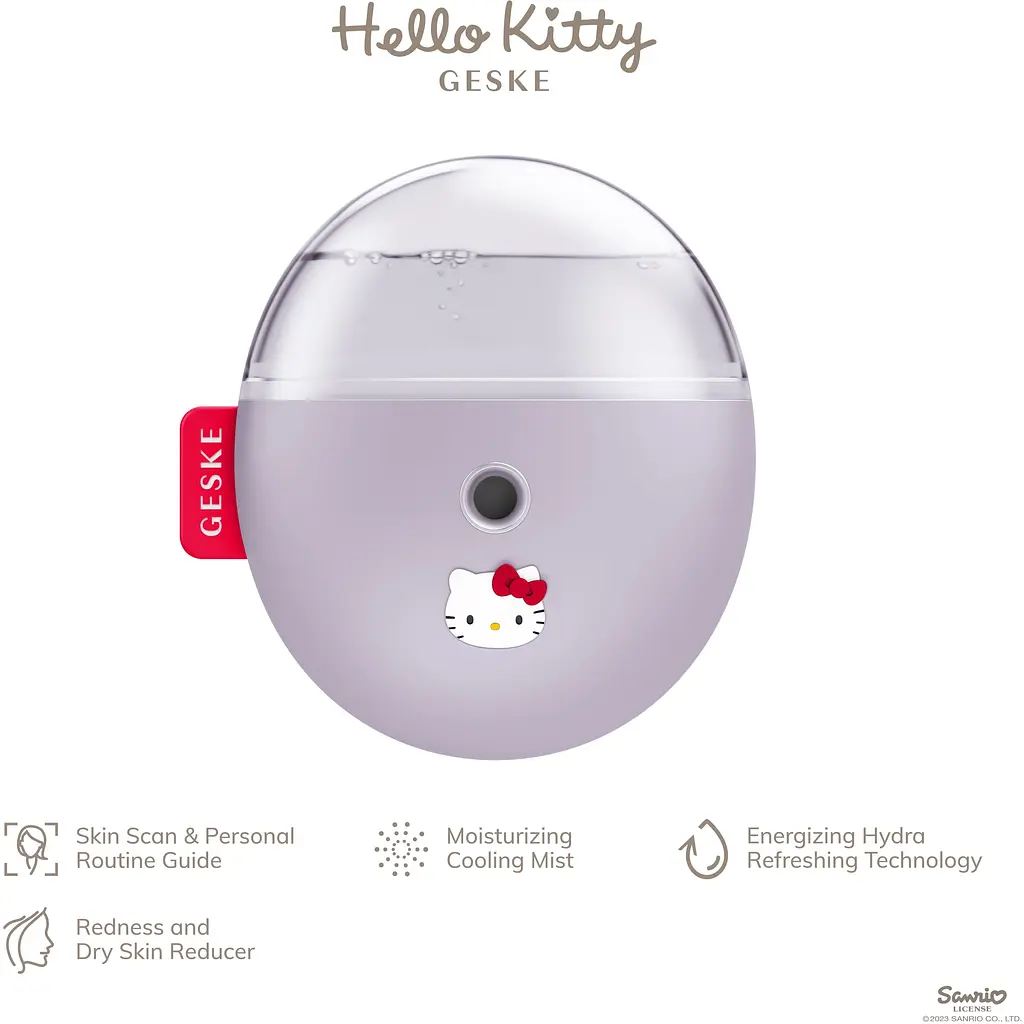 Електронний освіжувач для зволоження обиччя GESKE Facial Hydration Refresher 4 в 1 by Hello Kitty фіолетовий - фото 3