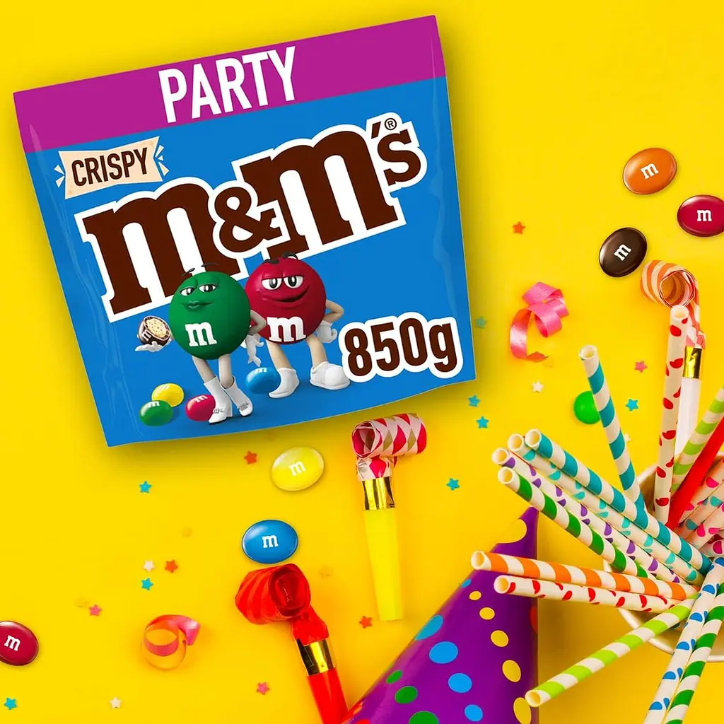 Драже M&M's Crispy Milk Chocolate Party 850 g - фото 7