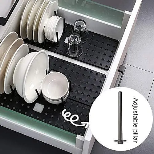 Телескопічна сушарка Drawer Organizer з індивідуальною конфігурацією - сушарка для посуду Drawer Organizer - фото 4